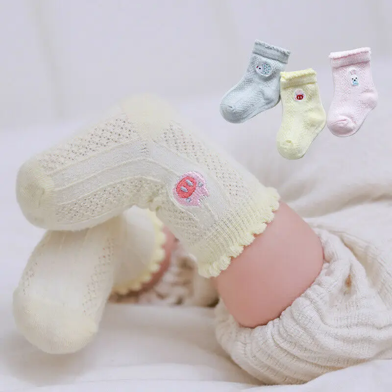 

Child Girls Princess Embroidery Cotton Beautiful Fashion Lovely Ankle Socks