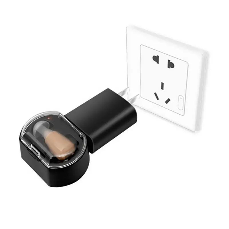 

Old man's ear, ear, back, wireless, invisible, in-ear, auxiliary, hearing aid, earphones, rechargeable