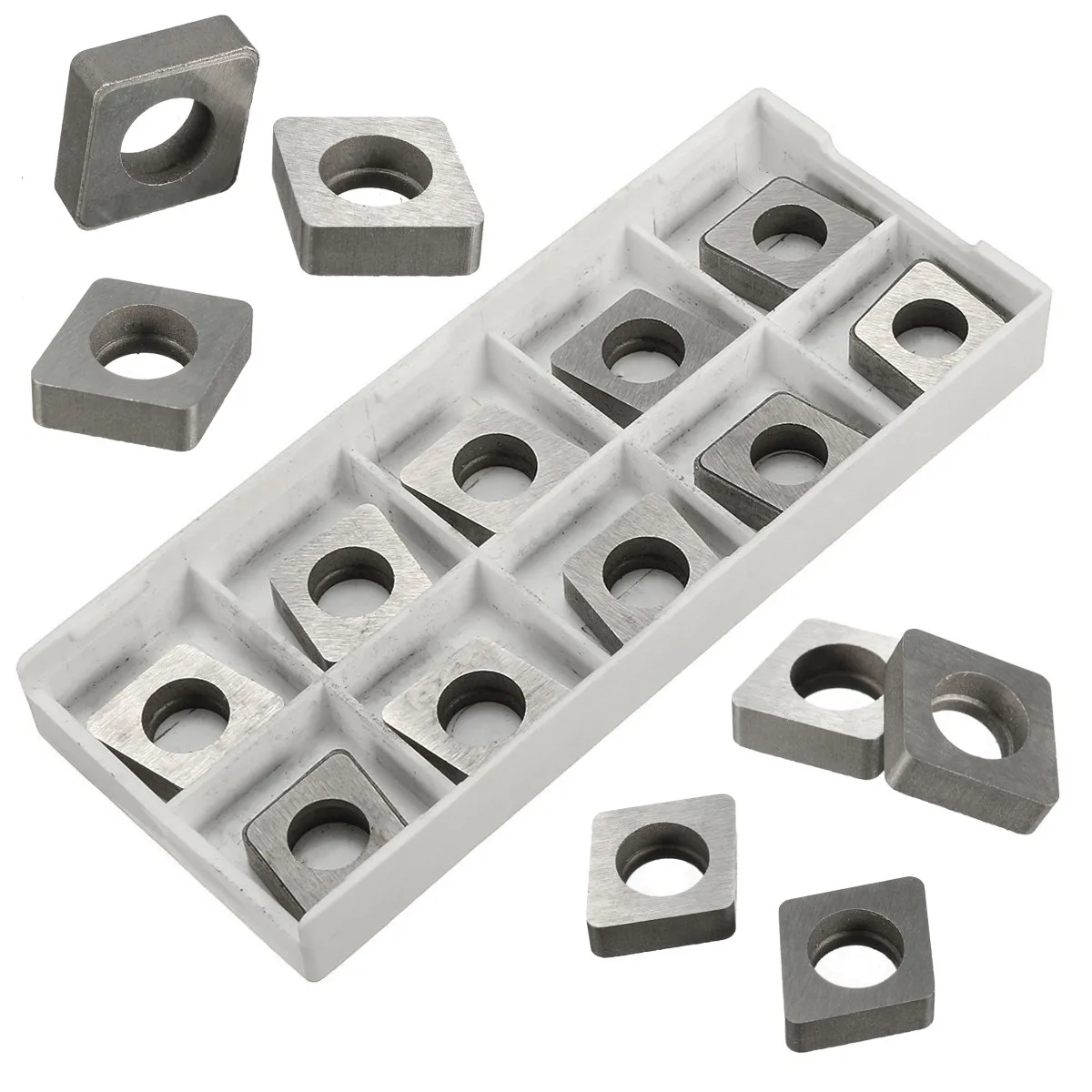 

New Arrival 10Pcs/Set SC1204 Carbide Insert Fit For CNMG CNMM 120408/04/12 CNC Tool Holder 12x4mm Best Price