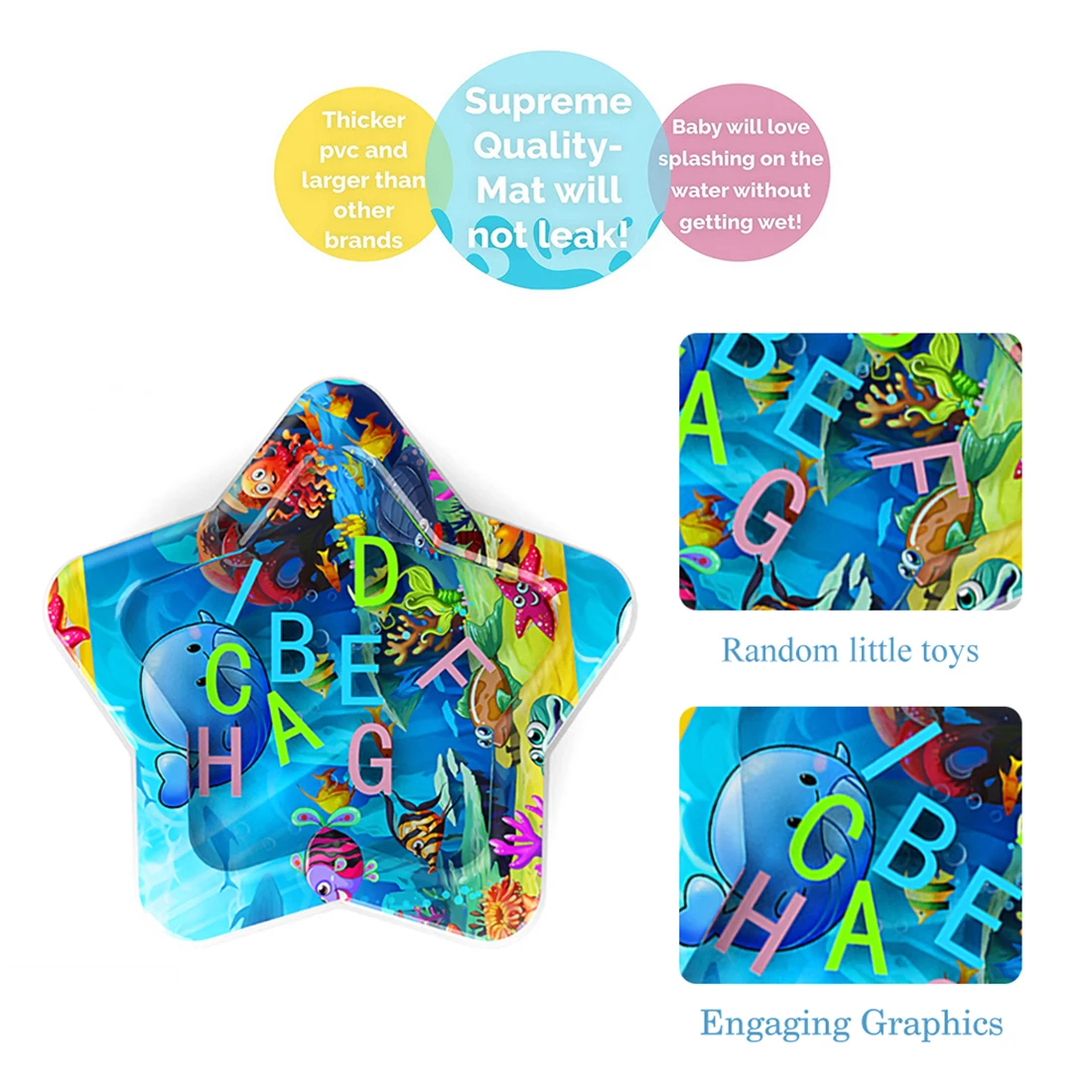 2019 Summer Creative Dual Use Kids Toy Inflatable Pad Water Cushion Patted Play Mat For Infant - K