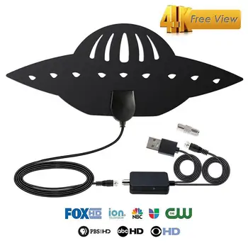 

HobbyLane Digital Antenna TV HDTV 200 Miles Long Range HDTV Indoor Antena Airspace Freeview HD For DVB-T DVB-T2 Sat Receiver d20