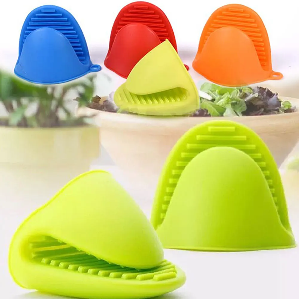 

1pc Silicone Heat-resistant Cooking Pot holder Oven Baking Glove Pot Mitt Tool Kitchen Grip Pot Holder BBQ Tools
