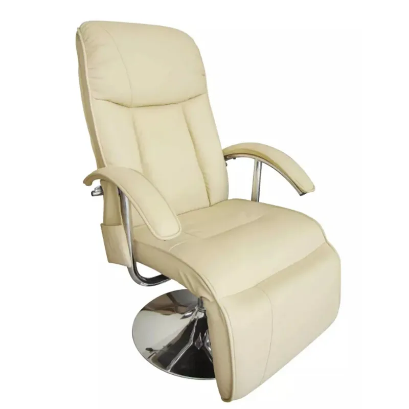 

Electric Massage Chair Artificial Leather CREAM Feel Relaxed And Invigorated Has 10 Massage Knots On The Head, Neck, Back, Calf