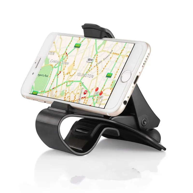 

HUD Car Phone Holder Clip Dashboard Adjustable Mount Safe Driving for IPhone X XS 8 Plus Huawei Universal Phone Stand Bracket