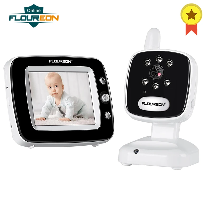 cámaras digitales nocturna por infrarrojos FLOUREON Video Baby Monitor con pantalla LCD 