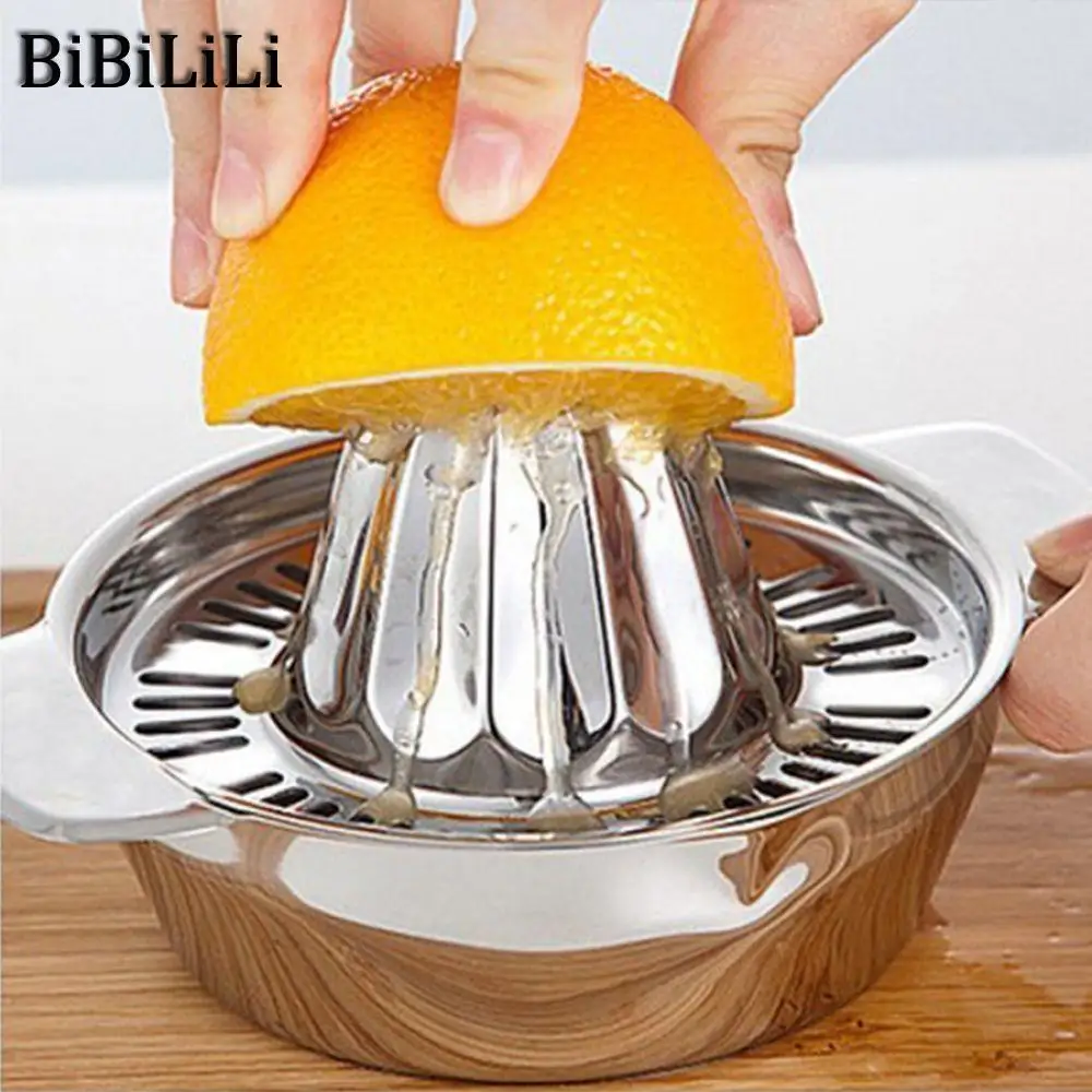 

Mini Home Appliances Mini Juicer Handhold Orange Lemon Juice Maker Stainless Steel Manual Squeezer Press Squeezer Citrus Juicer