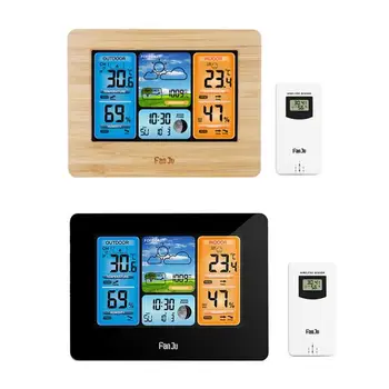 

Weather Station Barometer Thermometer Hygrometer Wireless Sensor LCD Display Weather Forecast Digital Alarm Clock