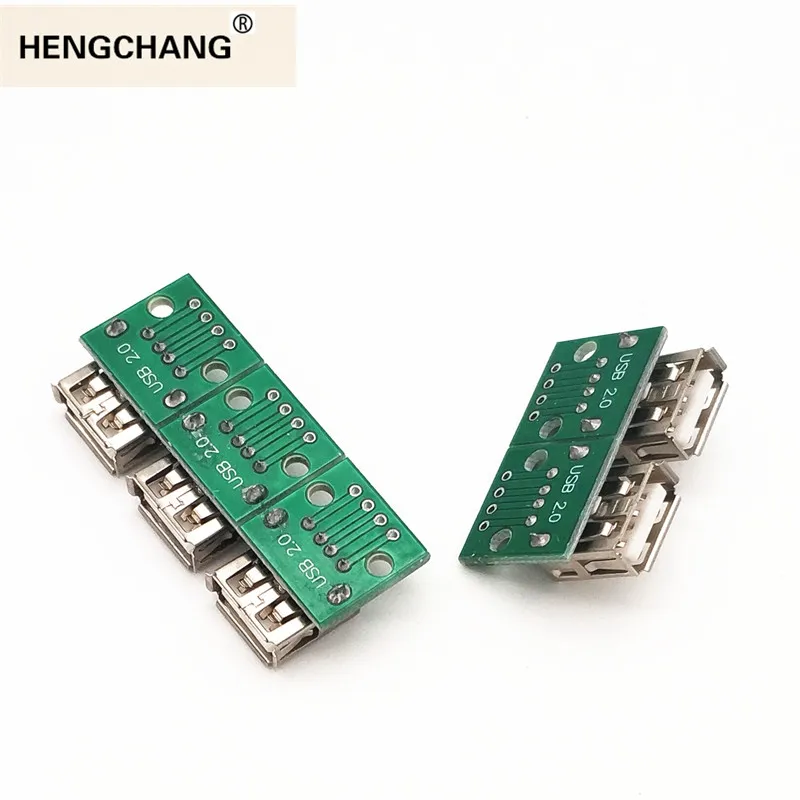 

USB 2.0 Female Socket to DIP 2.54mm 4P Adapter Welded PCB Board Plug Connector Converter Pinboard DIY Kits Data Cable Charger