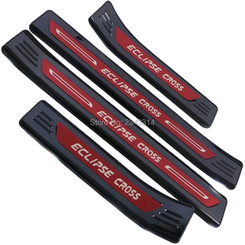 

For 2018 2019 Mitsubishi Eclipse Cross Stainless Door Sill Scuff Plate Kick Pedal Protector Trim Sticker Car Styling Accessories