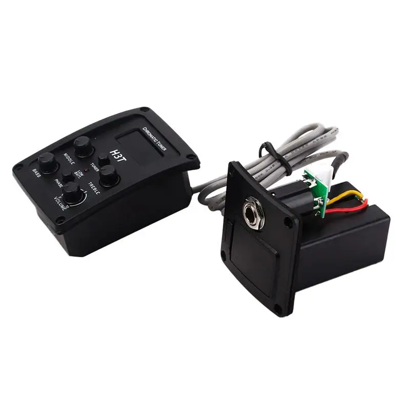 

1 PC LCD Display 4 Band Acoustic Folk Preamplifier EQ Equalizer Piezo Pickup Pickup for Control Guitar Adjustment