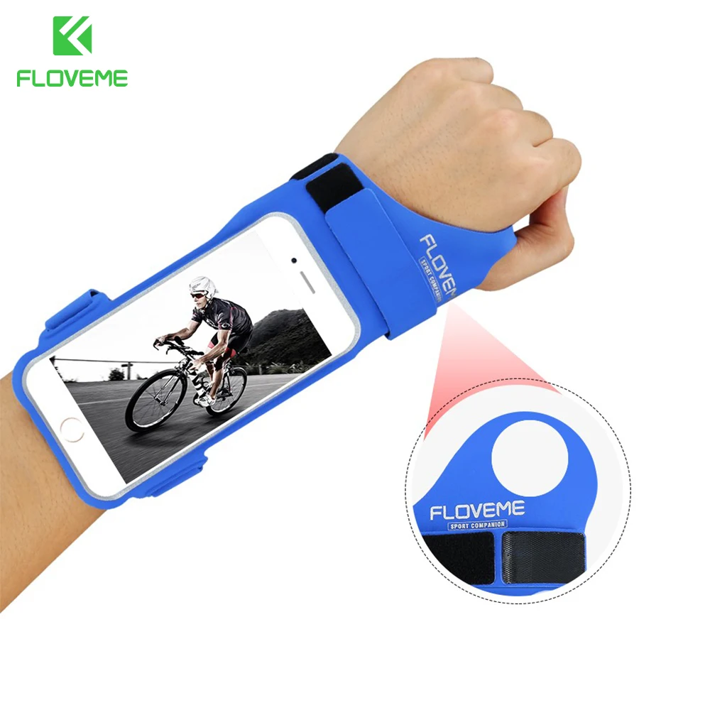 FLOVEME رياضة ركوب رياضة الجري شارة الهاتف خزائن هاتف آيفون 6 حالة فون 6 s الفرقة الذراع الركض حقائب بيد غطاء ل فون