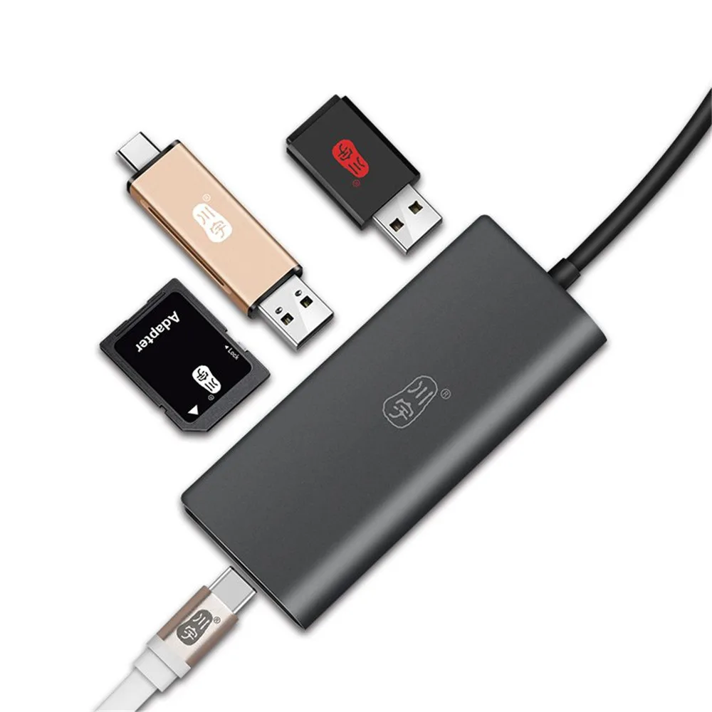 

Kawau Type-c to Dual USB 3.0 PD Fast Charge HUB TF Memory Card SD Card Reader for Xiaomi Tablet High Speed Transfer Card Reader