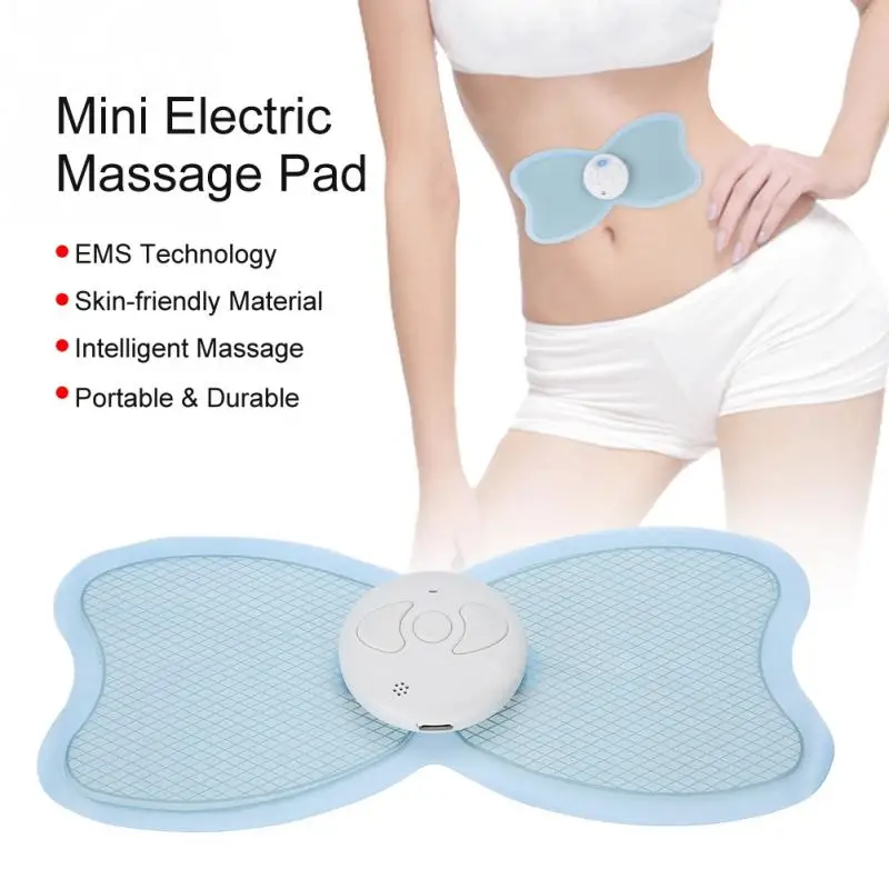 Mini Electric Massage Pad Multi functional Wireless Body Pulse Massage Pad USB Chargingin Face