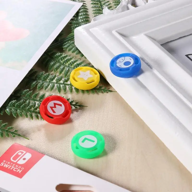 

4pcs Silicone Joystick Cap Analog Stick Button Caps Covers Sticks Skin for Nintend Switch PRO Controller Hot