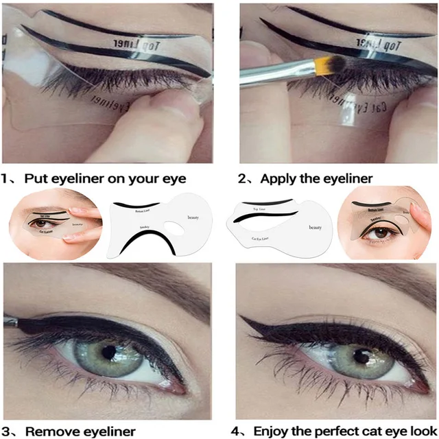 Best Offers 10pcs Eyeliner Stencil Kit Model for Eyebrows guide template Shaping Maquiagem eye shadow frames card makeup Eye Brow tools Best Offers 10pcs Eyeliner Stencil Kit Model for Eyebrows guide template Shaping Maquiagem eye shadow frames card makeup Eye Brow tools
