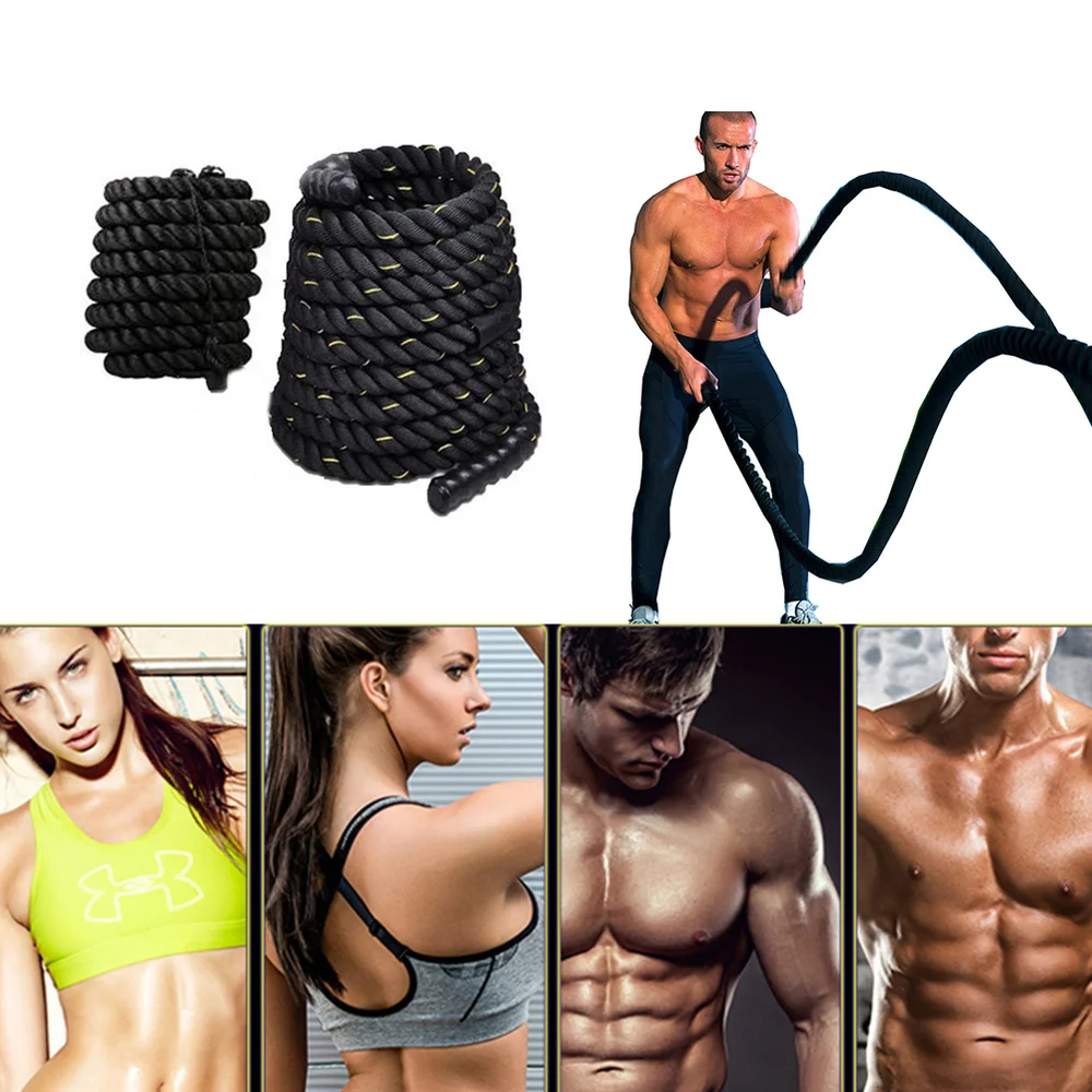 Beste Zware Golving Battle Rope Workout Training Touw Bodybuilding Sport Fitness Apparatuur Afslanken Vetverbranding Spier Oefening HWC