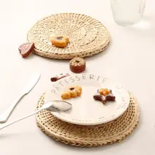 Классический изысканный ручной тканый коврик из кукурузной