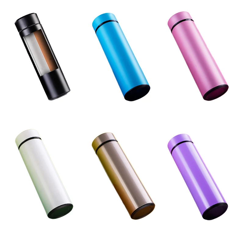

New 2019 450ml 304 Stainless Steel Long Time Insulated Cold Hot Water Bottle Outdoor Water Bottles Candy Color Design Kettle