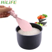 HILIFE Пшеничная солома кухонный инструмент Вертикальная ложка антипригарная рисовая кухонная лопатка для риса кролик Тип Ложка для риса милый мультфильм