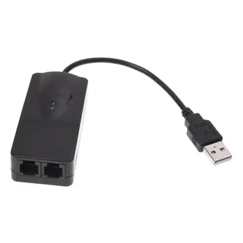

2 Ports USB 56K External Dial Up Data Fax Modem V.90/92 For Win7 32 64 Bit XP