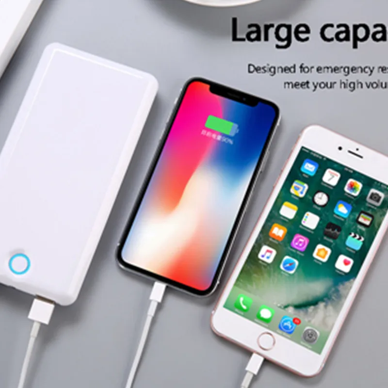 20000 мАч Внешний аккумулятор USB C QC 3 0 портативное зарядное устройство двойной