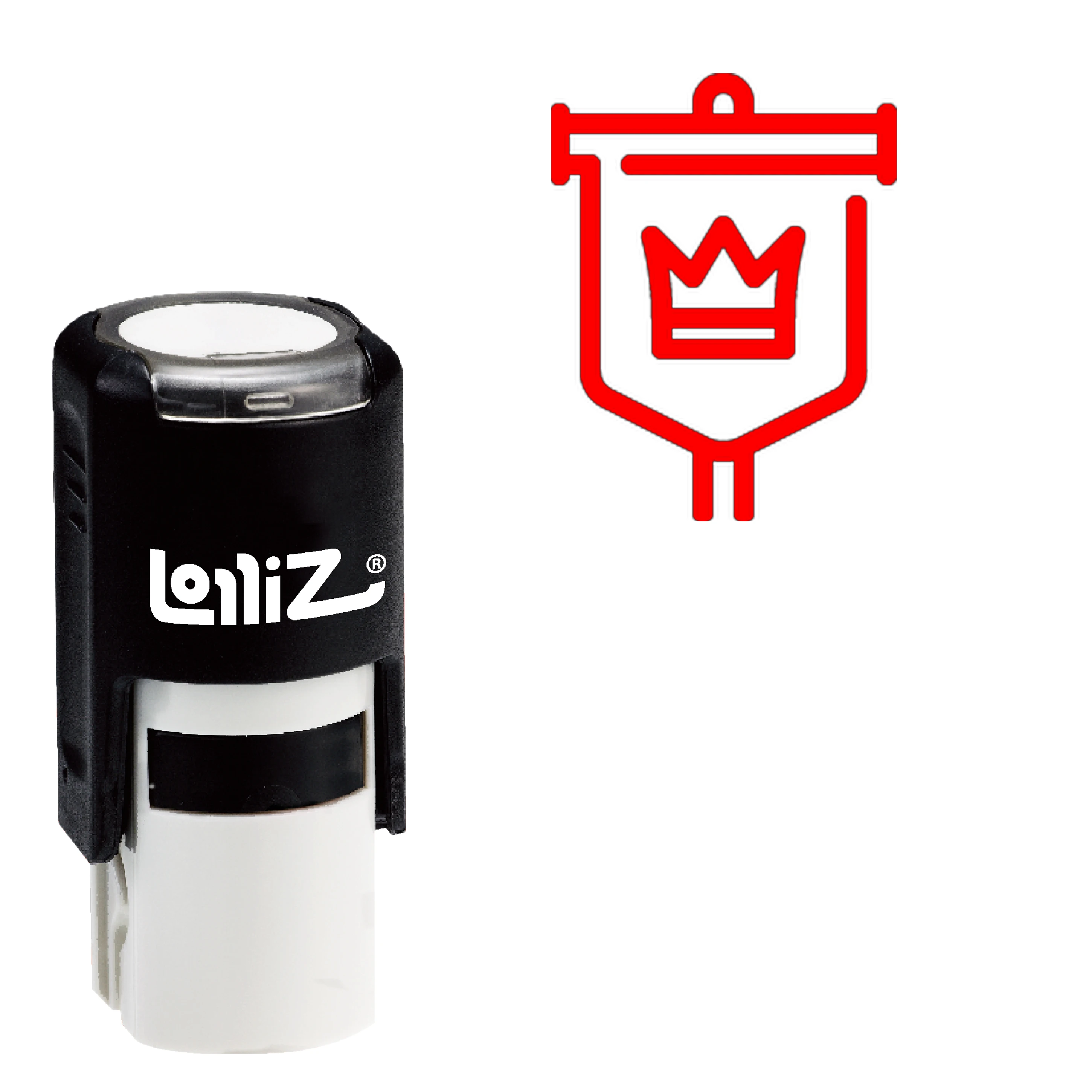 

Coat Of Arms Self-Inking Rubber Stamp - Modern Symbol Series