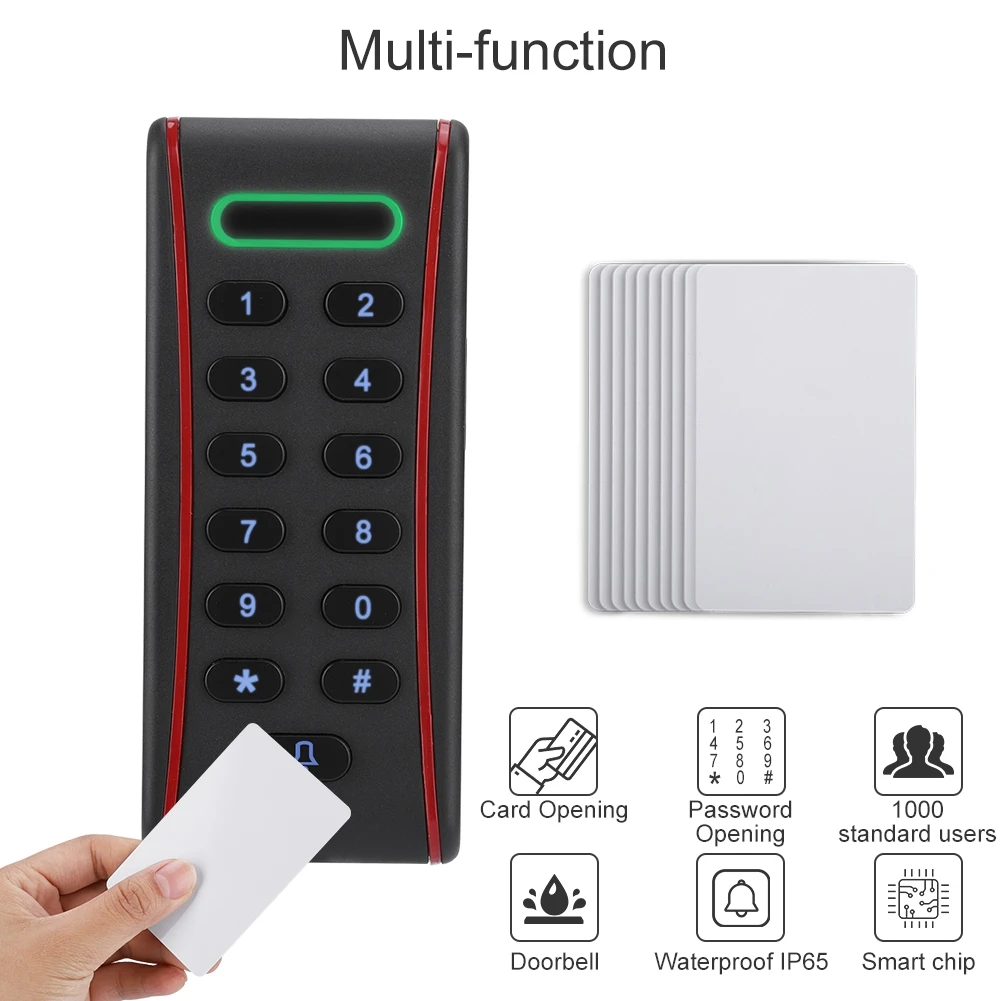Пароль RFID кард ридер дверь контроль доступа интерфейс Wiegand клавиатура система ID/IC