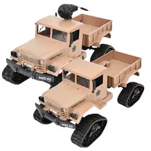 2,4G 1/16 RC военный грузовик дистанционного управления гусеничный автомобиль модель игрушечный автомобиль Высокая Яркость светодиодное освещение Высокая Имитация RC багажник