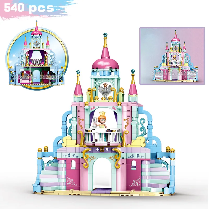 Princess Girl Building Blocks Castle Series Model House Family Girl Figures Mini Assemble Girl Birthday Gift Toy With Legoinglys