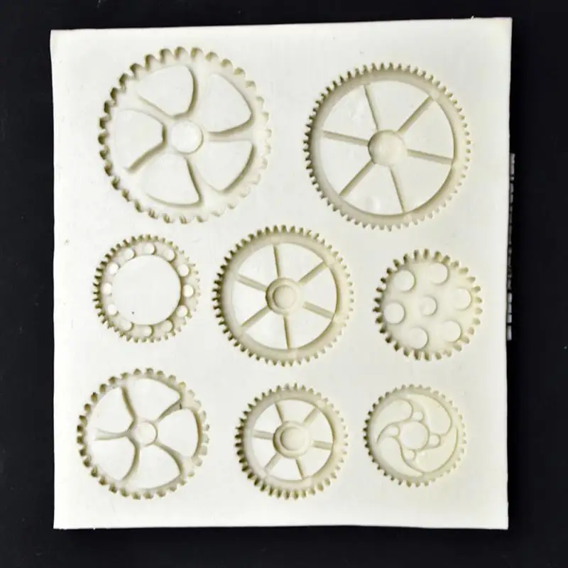 

Cake Tools Creative Border Fondant Cake Molds DIY Steam Punk Gear Series Chocolate Mould For The Kitchen Baking Decoration