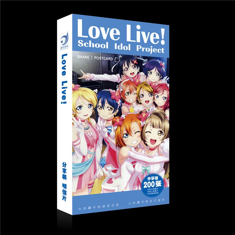 180 шт./компл. аниме; обувь в стиле аниме «Живая Любовь Почтовые открытки игрушка LoveLive! Школьный идол проект поздравительная открытка для волшебной наклейки бумажной подарочной карты