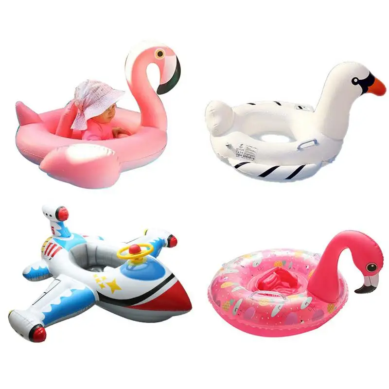 Лебедь плавательный круг для детей сиденье лодка надувной бассейн-Фламинго поплавок детский бассейн игрушка дети лебедь