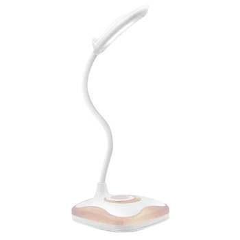 

Desk Lamp, Night Light With Flexible Gooseneck Adjustable Brightness 3 Levels, Rechargeable Eye-Caring Colorful Dimmable