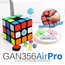 GAN356 Air Pro Скорость куб 3x3x3 Волшебные кубики Скорость 3x3, Cubo Magico, 356Air Pro черный наклейки Ган куб пазл игрушки для детей