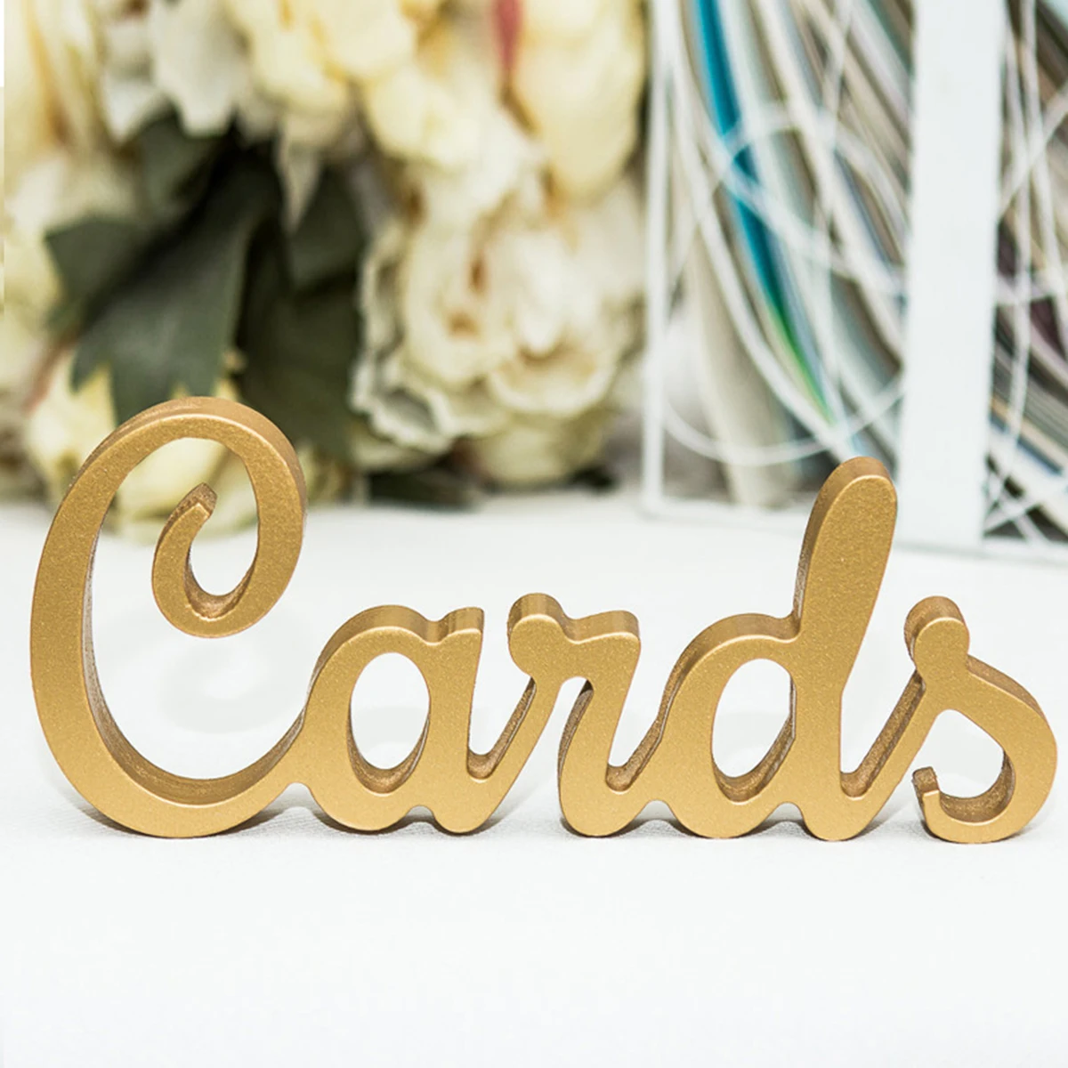 

Cands Wedding Decor Sign DIY English Letters Party Reciprocate Ornaments Wooden Letters Cands Sign Table Decoration