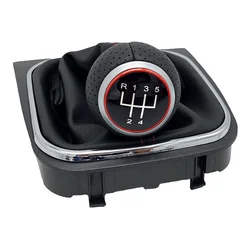 5 / 6 Speed Car Gear Shift Knob Lever Stick Boot Cover Case For Volkswagen VW Golf 5 MK5 R32 GTI 2004 2005 2006 2007 2008 2009