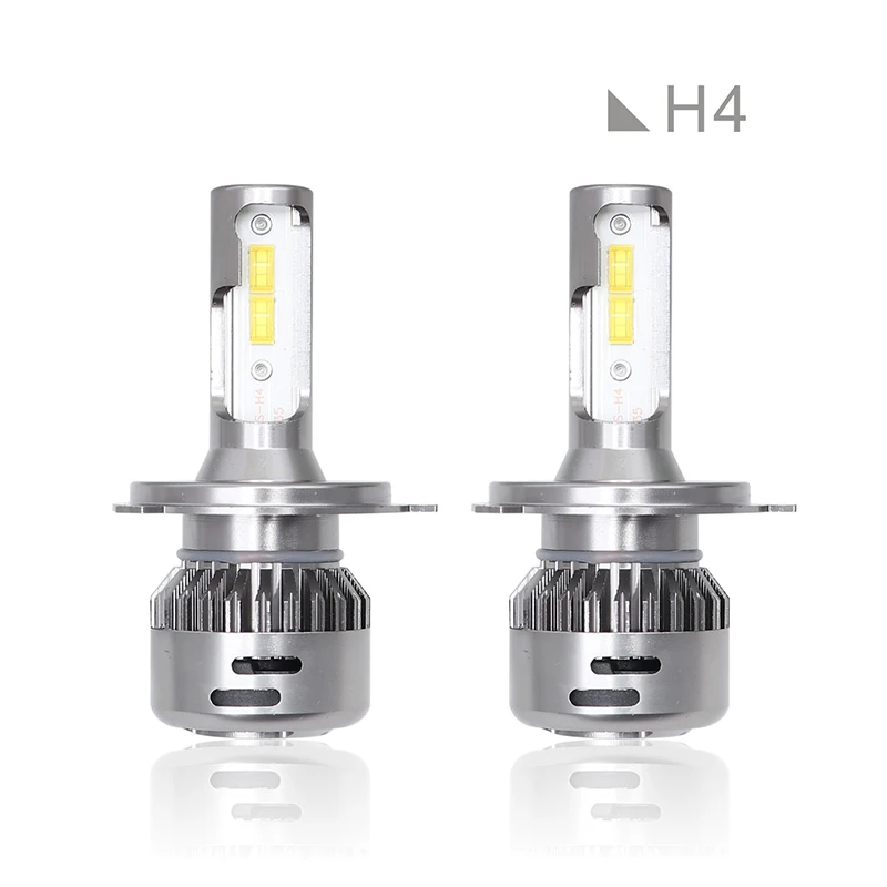 

1 Pair Car White LED Light Headlight Set H4 P8 100W 9000LM High Low Beam Bulb
