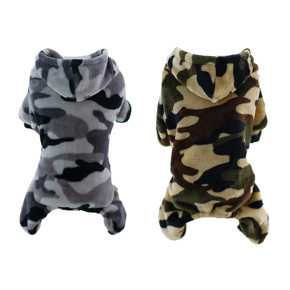 100 Fleece Waterproof Dog Coat Winter Puppy Clothes Camo Pattern Small