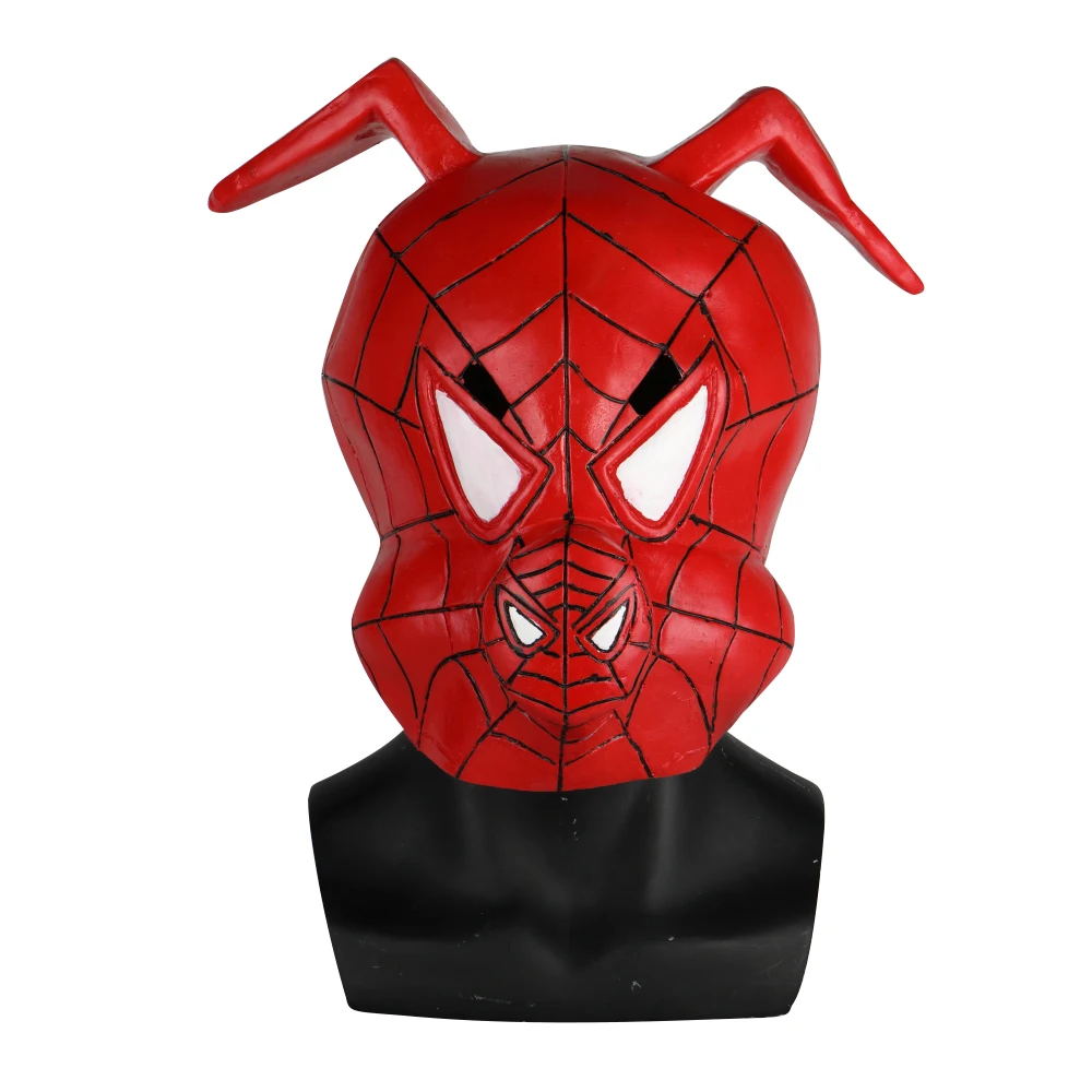 

Anime Spider-Ham Latex Mask Mascara Spiderman Face Superhero Mask Party Prop Halloween Adult Costume
