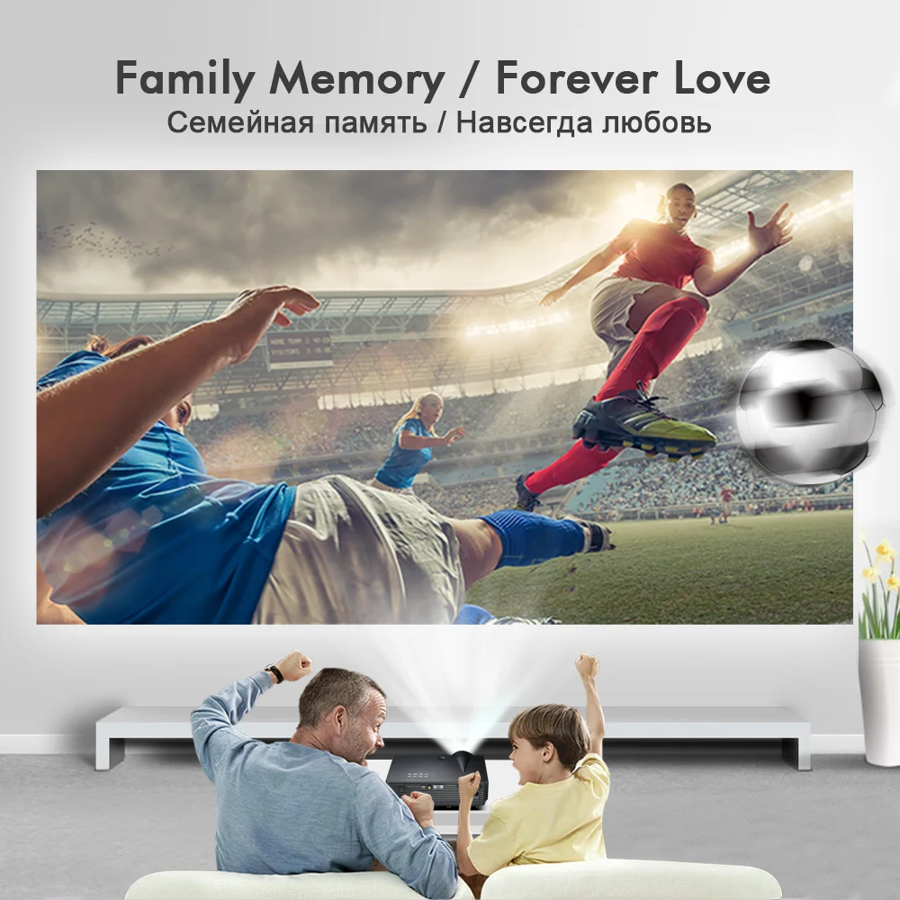 BYINTEK القمر BT96Plus الهولوغرام 200 بوصة LED فيديو HD العارض ل المسرح المنزلي كامل HD 1080 P (اختياري الروبوت 6.0 دعم 4 K)