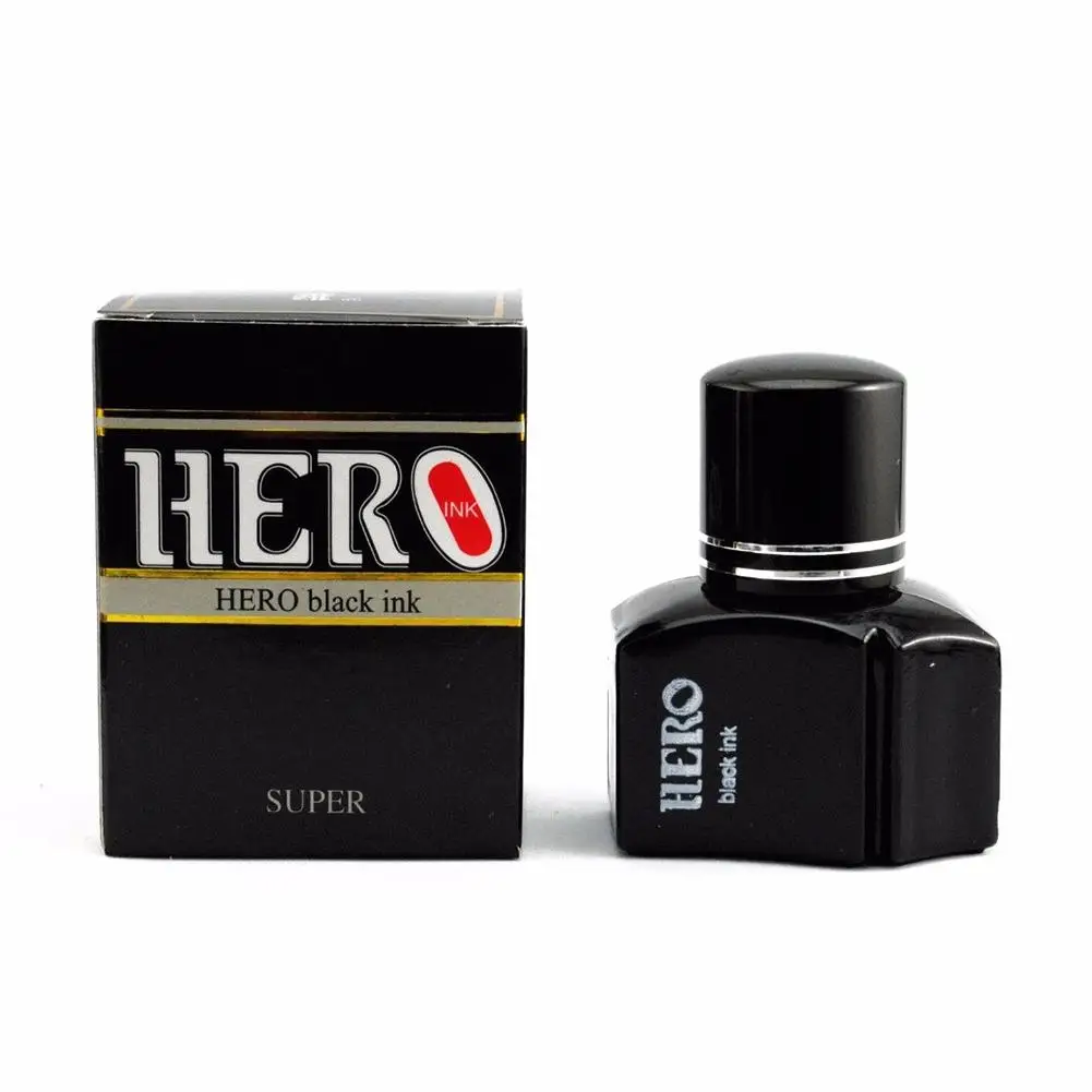

Portable One Bottle 25ml Black Color Pen Ink Fountain Pigment Smooth Stationery
