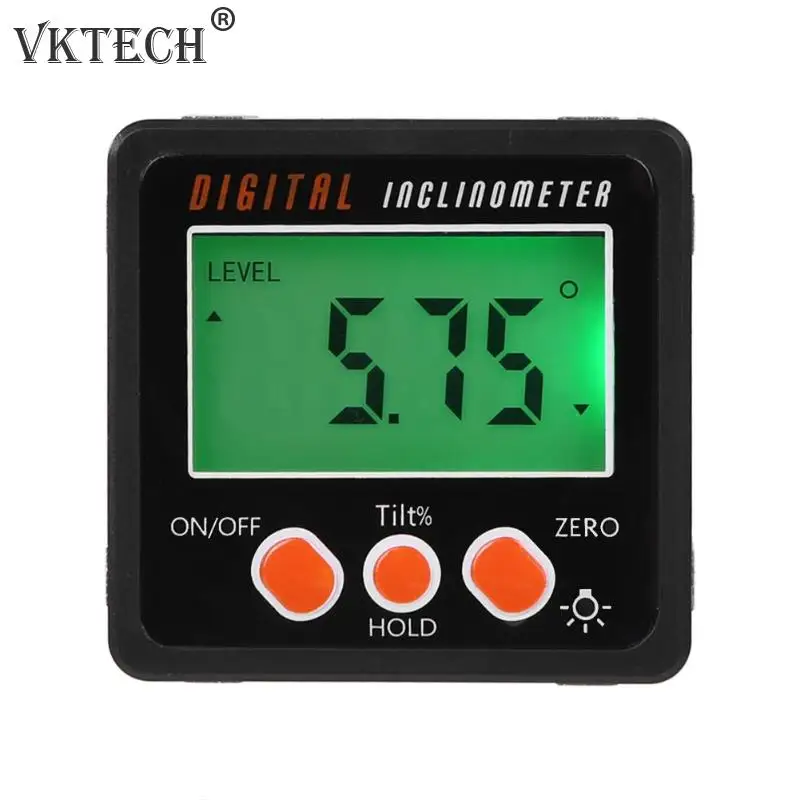 

High Precision Mini Digital Protractor Inclinometer Water Proof Level Box Digital Angle Finder Bevel Box With Magnet Base