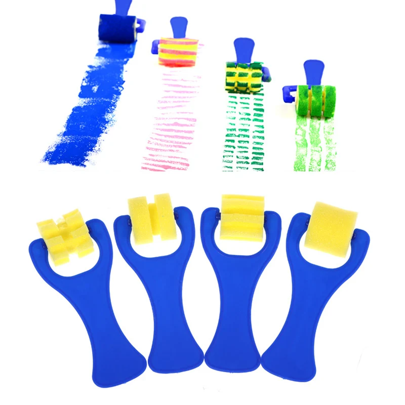 Граффити художественные принадлежности для рисования школьные канцелярские принадлежности поворачивать, вращать губку пены живопись Роликовые щетки