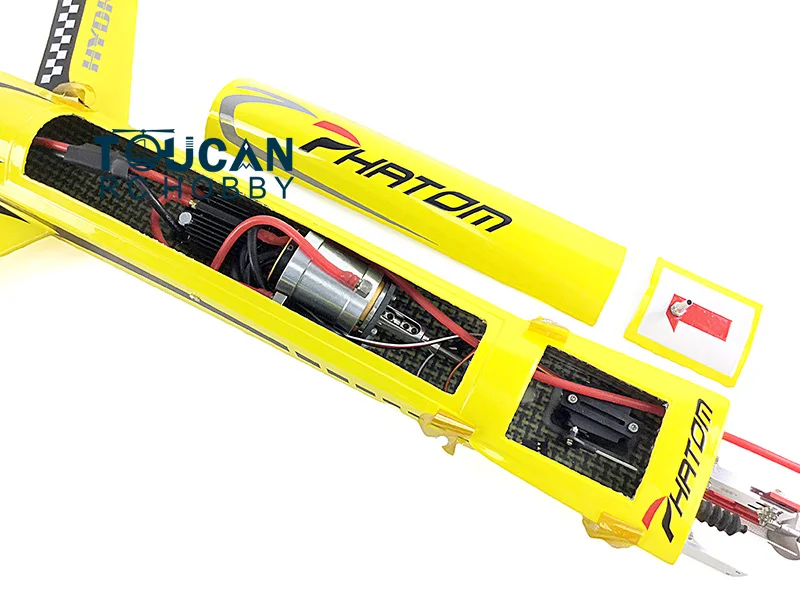 H660 RTR Kevlar Electric RC Boat 100KM/H RadioSys Battery Brushless Motor Yellow THZH0043 6