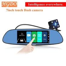 HGDO Car Dvr Camera Auto 7.0 Inch Full HD 1080P Rearview Mirror Digital Video Recorder Dual Lens Registratory Camcorder Dash cam
