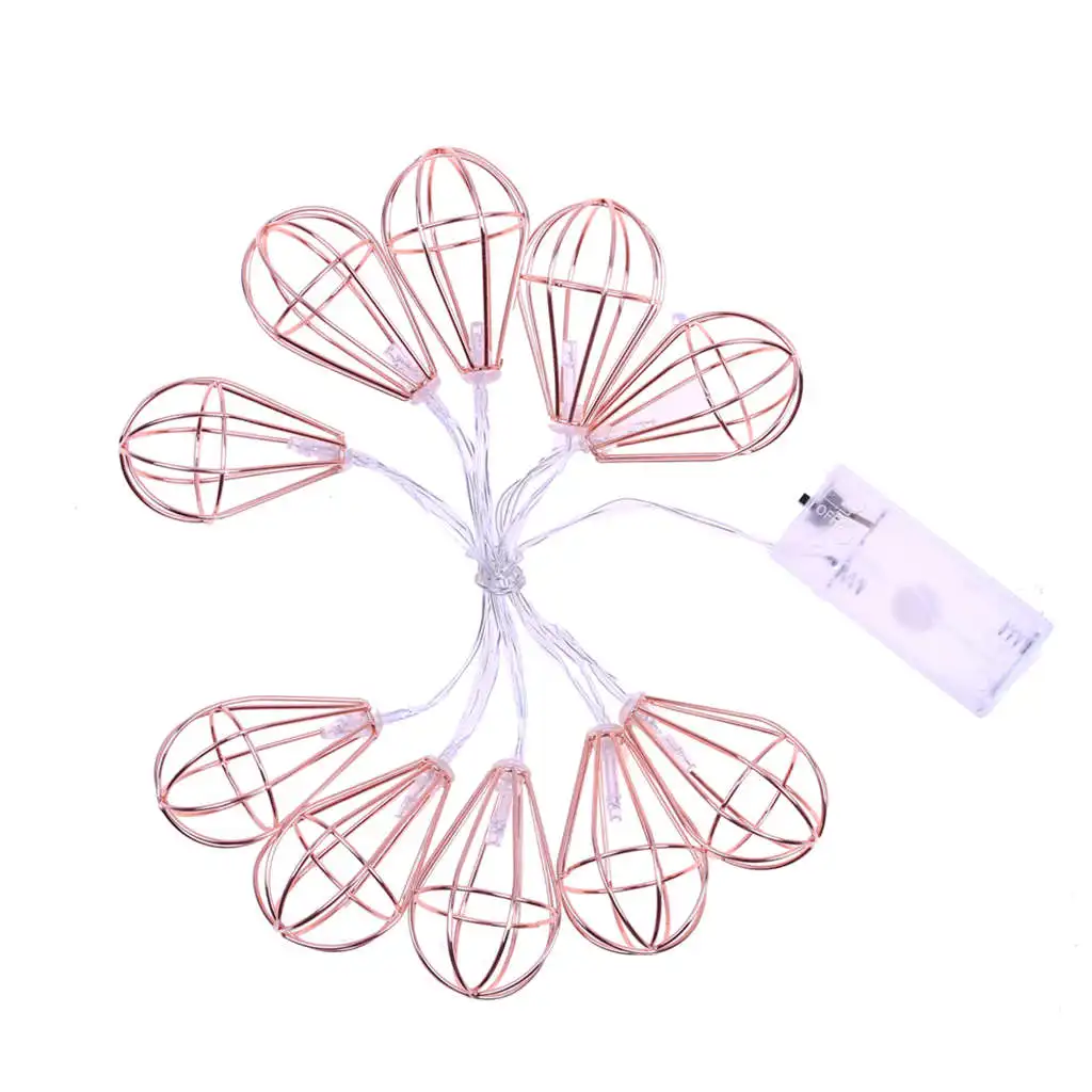 New LED Fairy Light 10 Metal String Battery Operated Party Lights For Festival Halloween Wedding Decoration M3 | Лампы и освещение