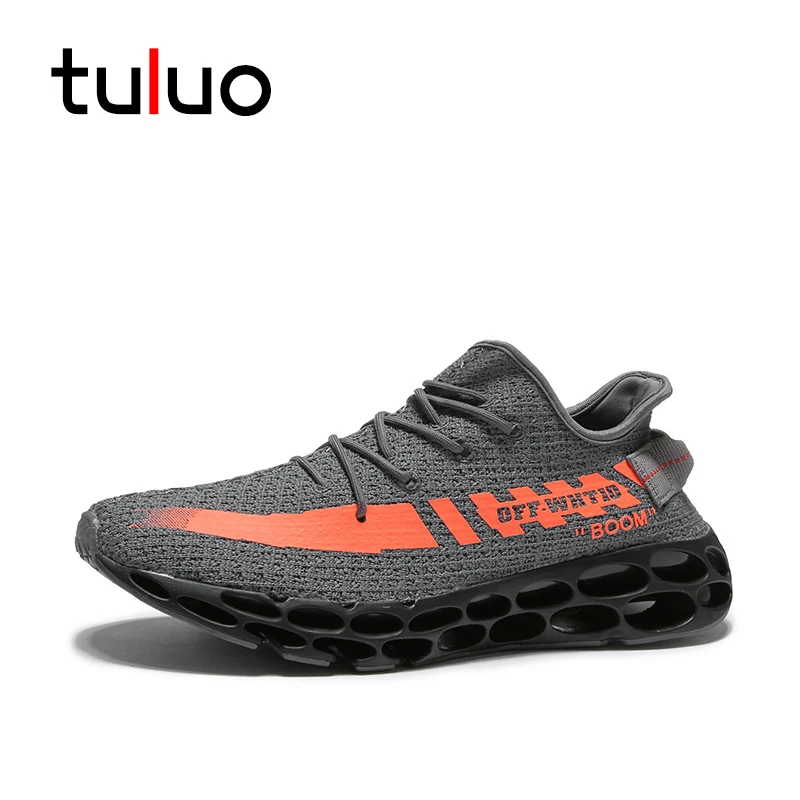 

TULUO High Quality Running Shoes For Men Mesh Lightweight Summer Outdoor Breathable Trainers Male Sneakers Sports Shoes