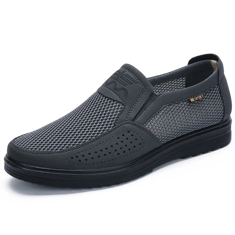 

2019 Mesh Comfortable Men Casual Shoes Breathable Loafers For Soft Bottom Footwear Walking Big Size 38-48 Men's Sneakers Shoes