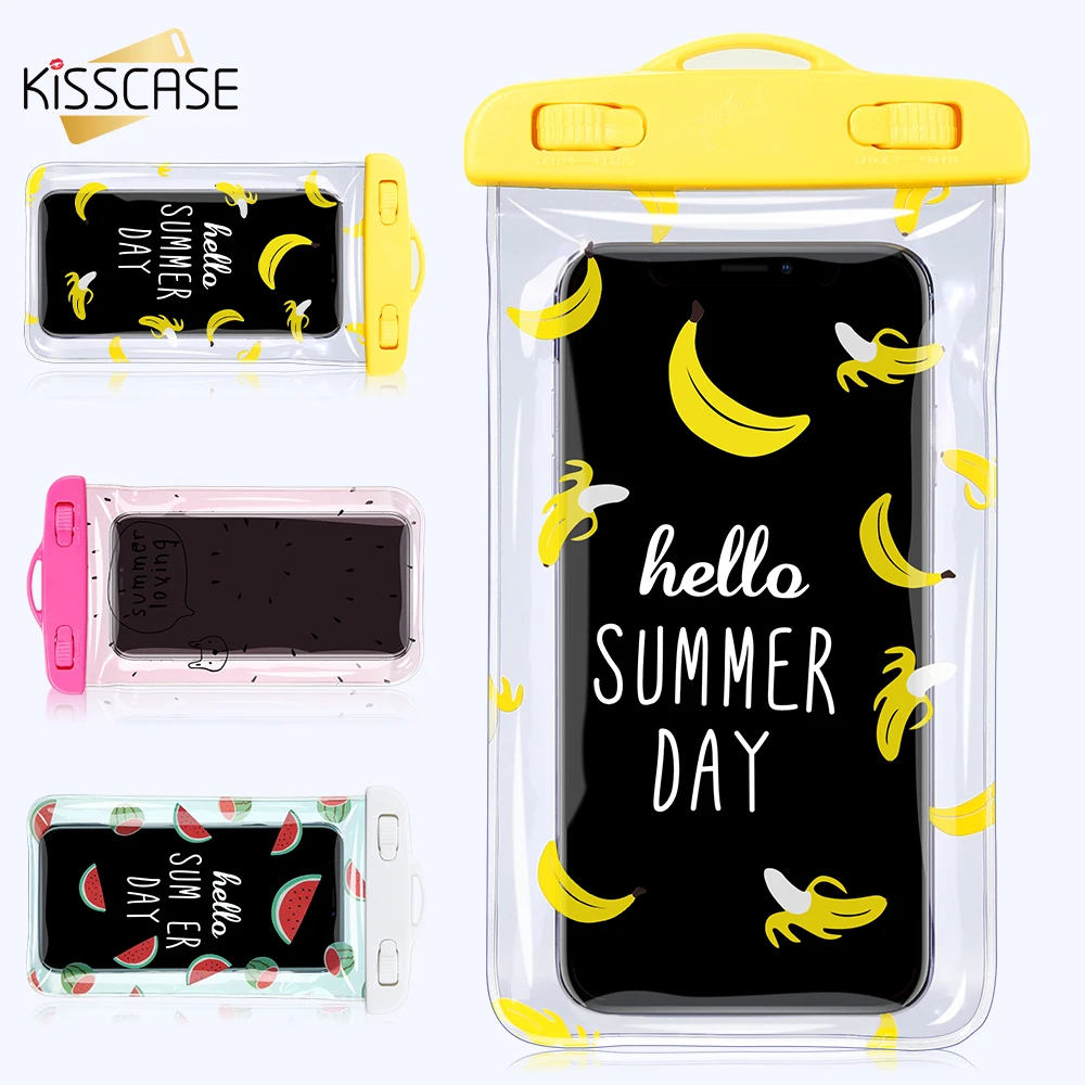 KISSCASE unversal водонепроницаемый чехол для телефона iPhone Samsung плавать погружение в