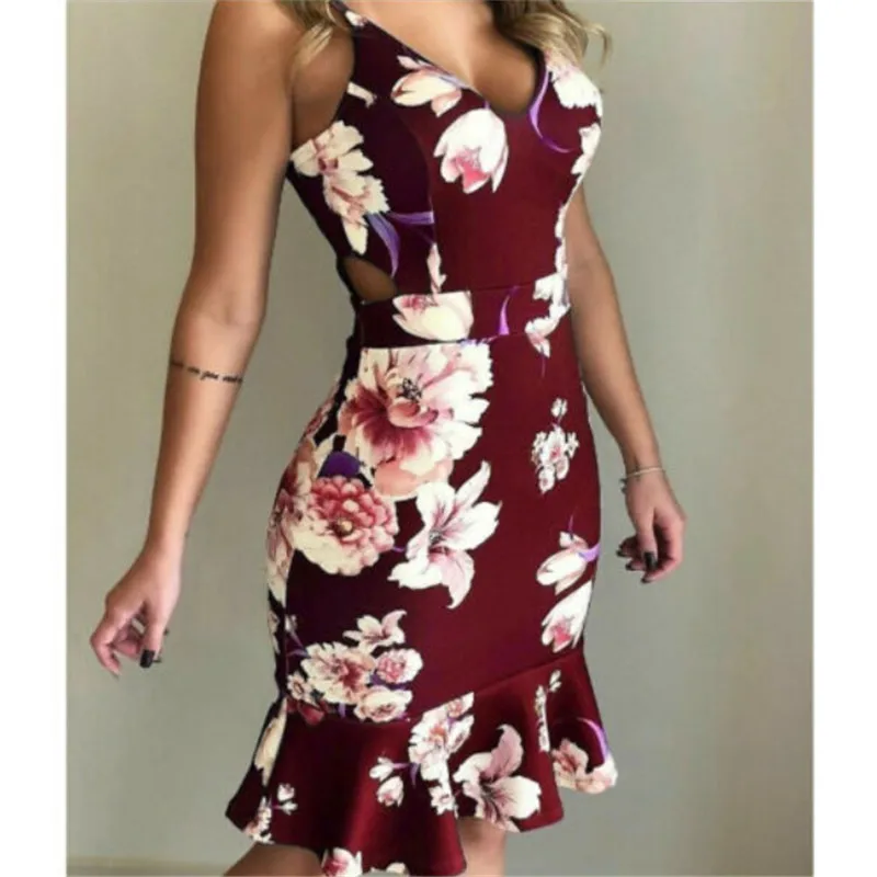 

Womens Evening Party Beach Summer Dress Fashion Lady Suspenders Boho Short Mini Dress Women Sexy V-neck Dresses Female Vestidos